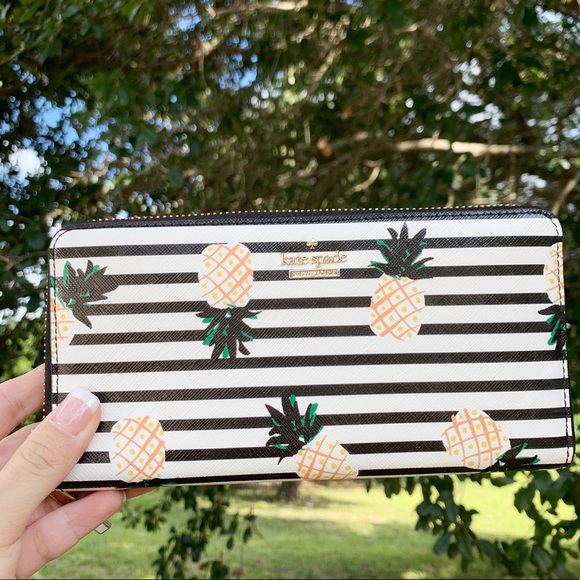 kate spade Handbags - Kate spade zip around wallet pineapple